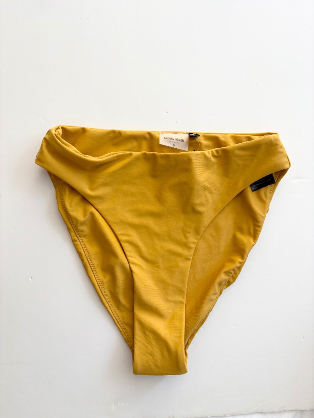 Andrea Iyamah high waist marigold bikini bottom
